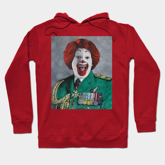 American Ronald | General McDonald | Apocalypse Pop Art | Original Oil Painting Created in 2020 by Tyler Tilley (tiger picasso) Hoodie by Tiger Picasso